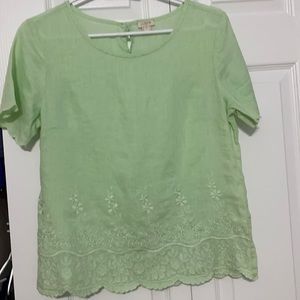 J Crew linen blouse
